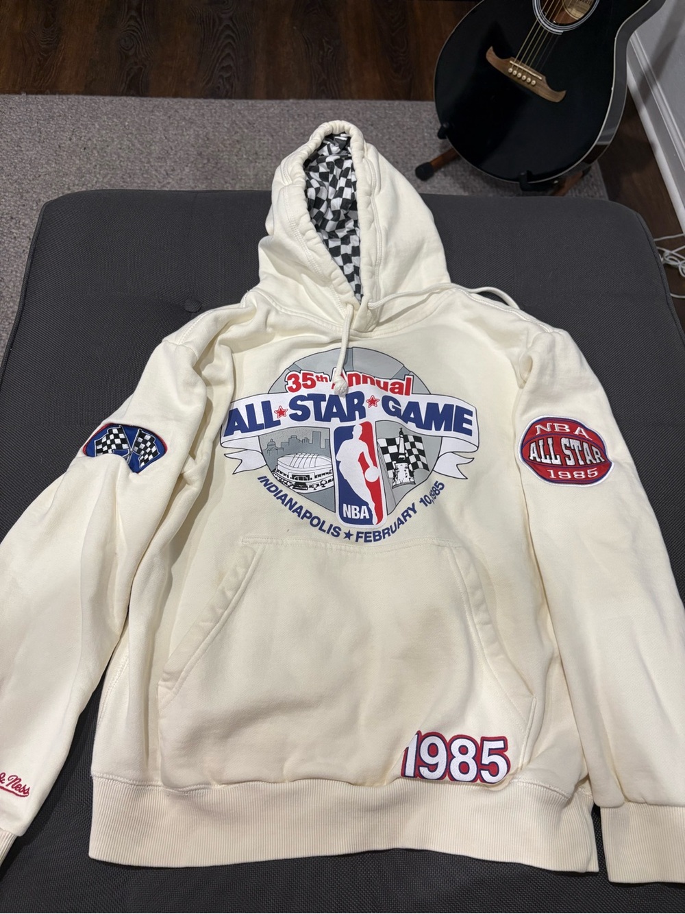 Mitchell & Ness Cream 1985 NBA All-Star Game Indianapolis Sweatshirt